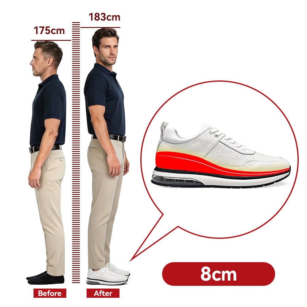 BUTY PODWYŻSZAJĄCE ARTURO +8 CM