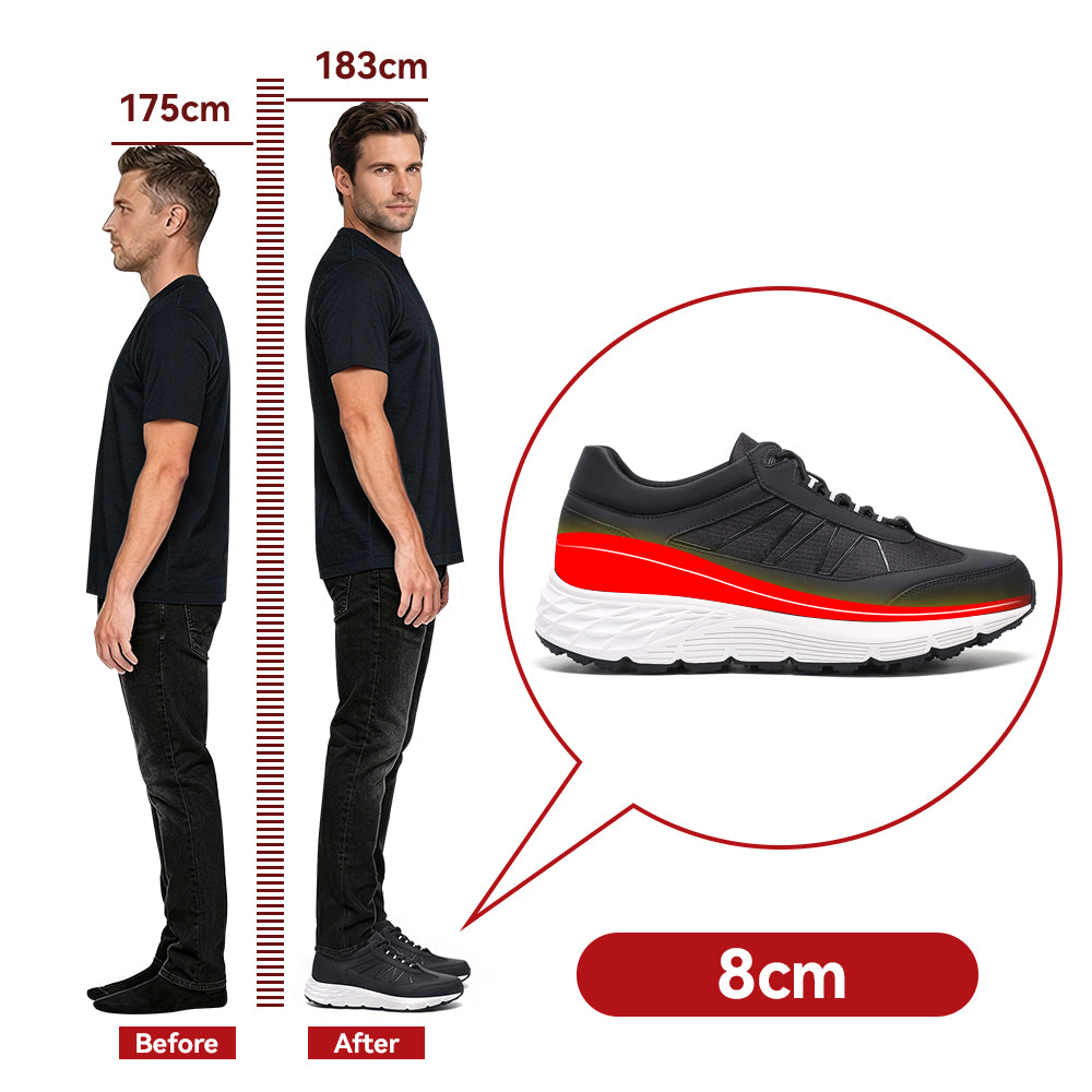 BUTY PODWYŻSZAJĄCE CARMELO +8 CM