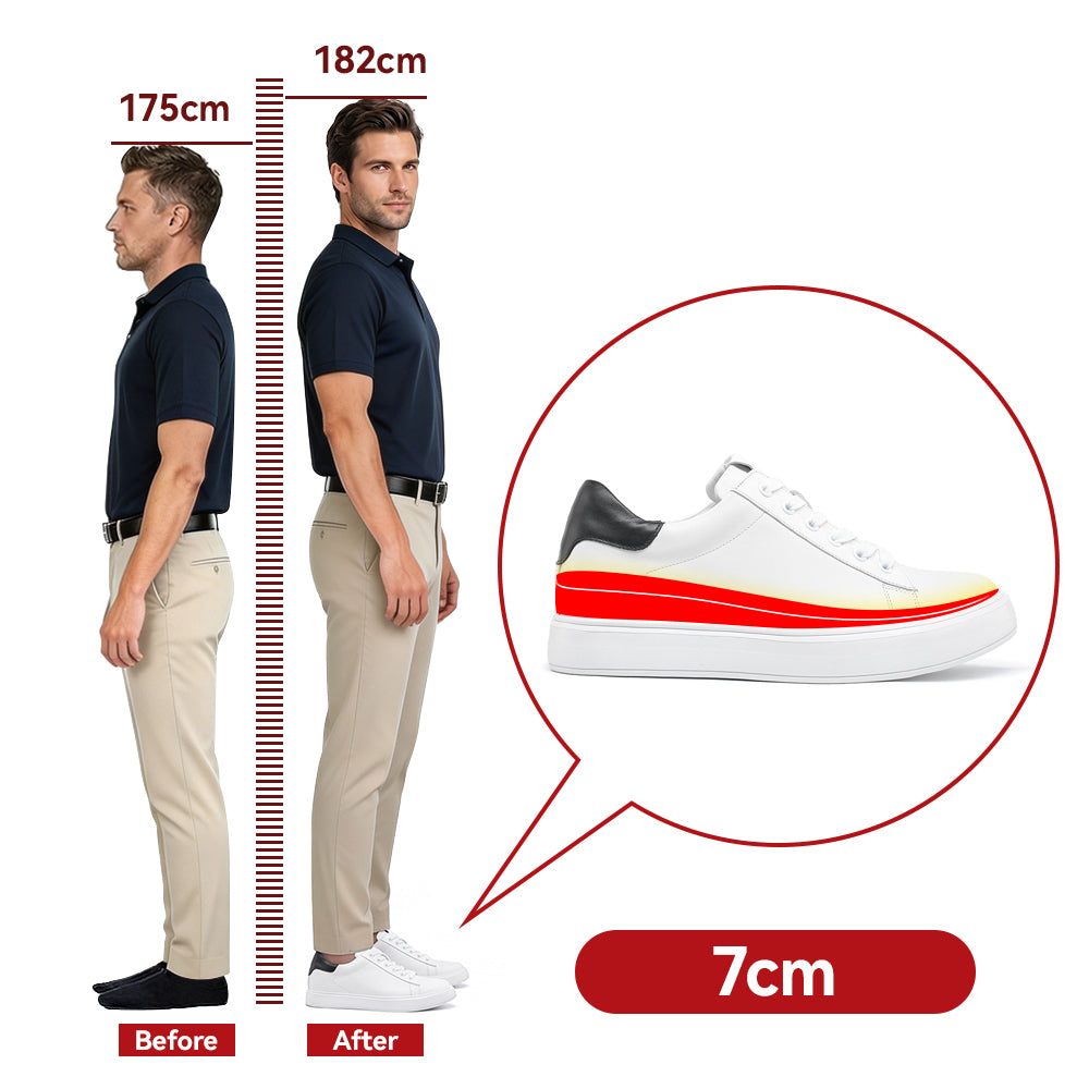 BUTY PODWYŻSZAJĄCE CLAUDIO +7 CM