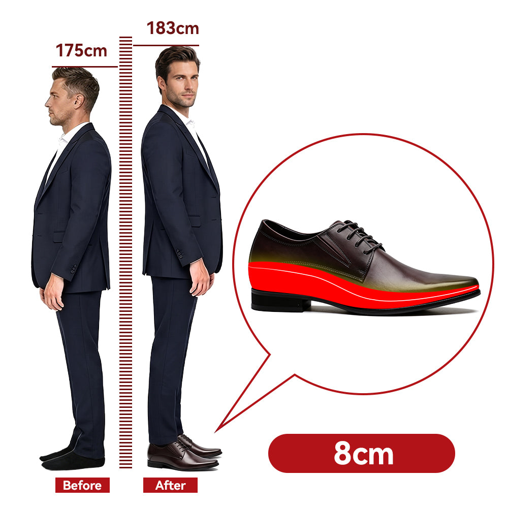 BUTY PODWYŻSZAJĄCE COLOMBO +8 CM
