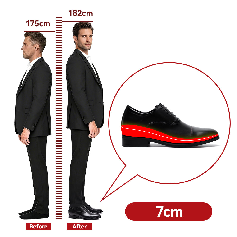 BUTY PODWYŻSZAJĄCE DANIELE +7 CM