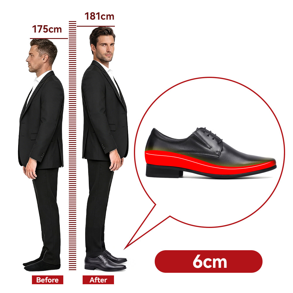 BUTY PODWYŻSZAJĄCE LUCA +6 CM