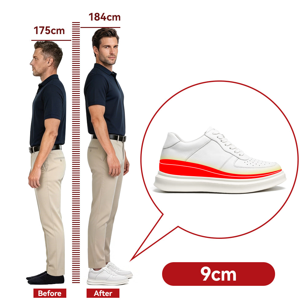 BUTY PODWYŻSZAJĄCE MARTINO +9 CM