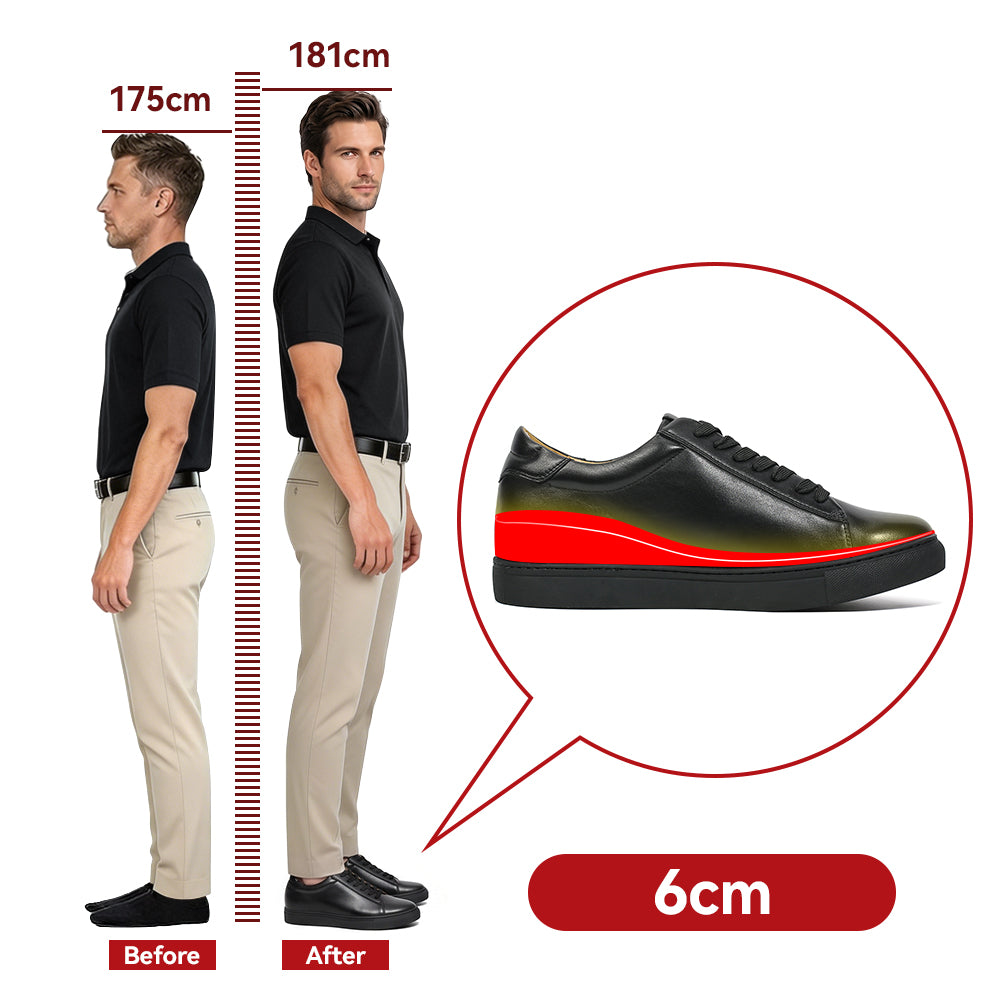 BUTY PODWYŻSZAJĄCE MASSIMO +6 CM