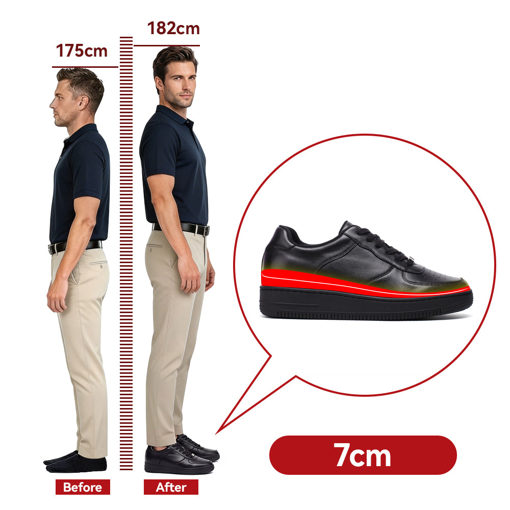 BUTY PODWYŻSZAJĄCE OSCAR +7 CM