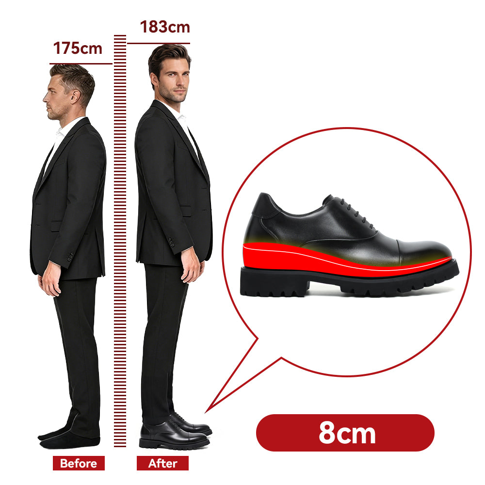 BUTY PODWYŻSZAJĄCE PLACIDO +8 CM