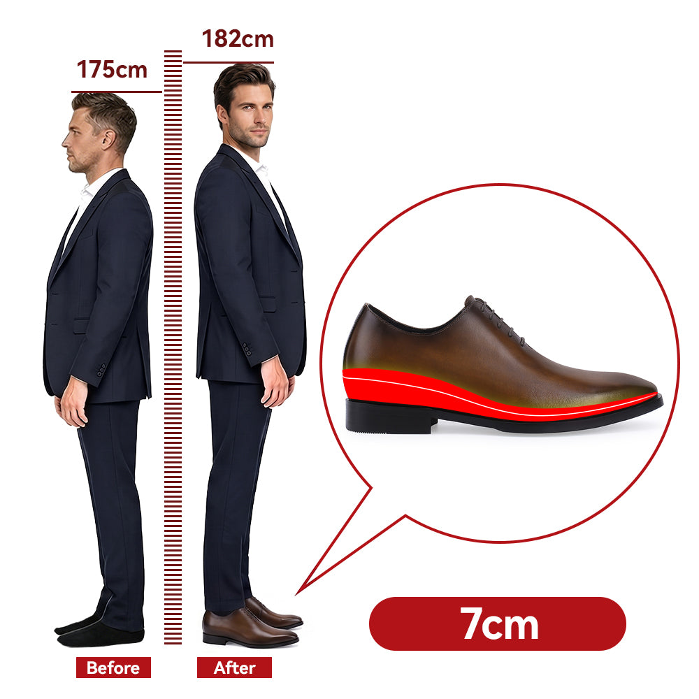 BUTY PODWYŻSZAJĄCE SANDRO +7 CM