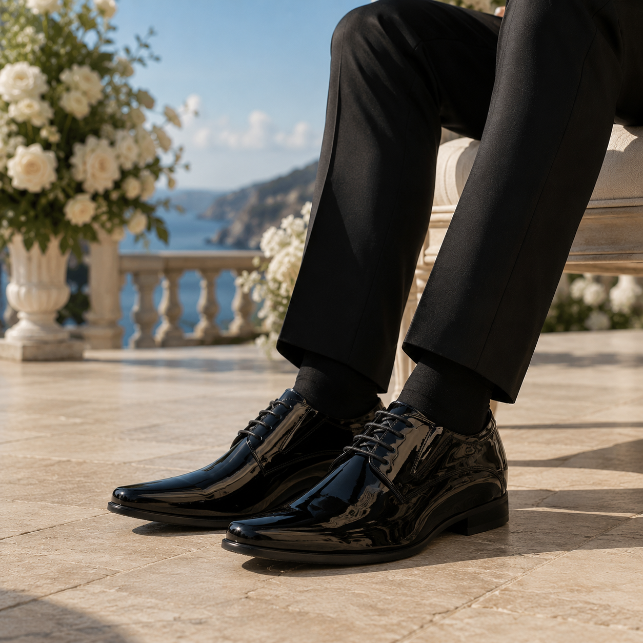 BUTY PODWYŻSZAJĄCE FONTANA +8 CM