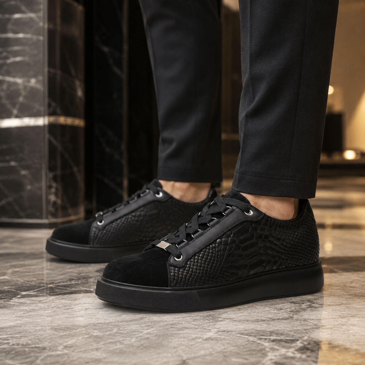 BUTY PODWYŻSZAJĄCE NEVIO +7 CM