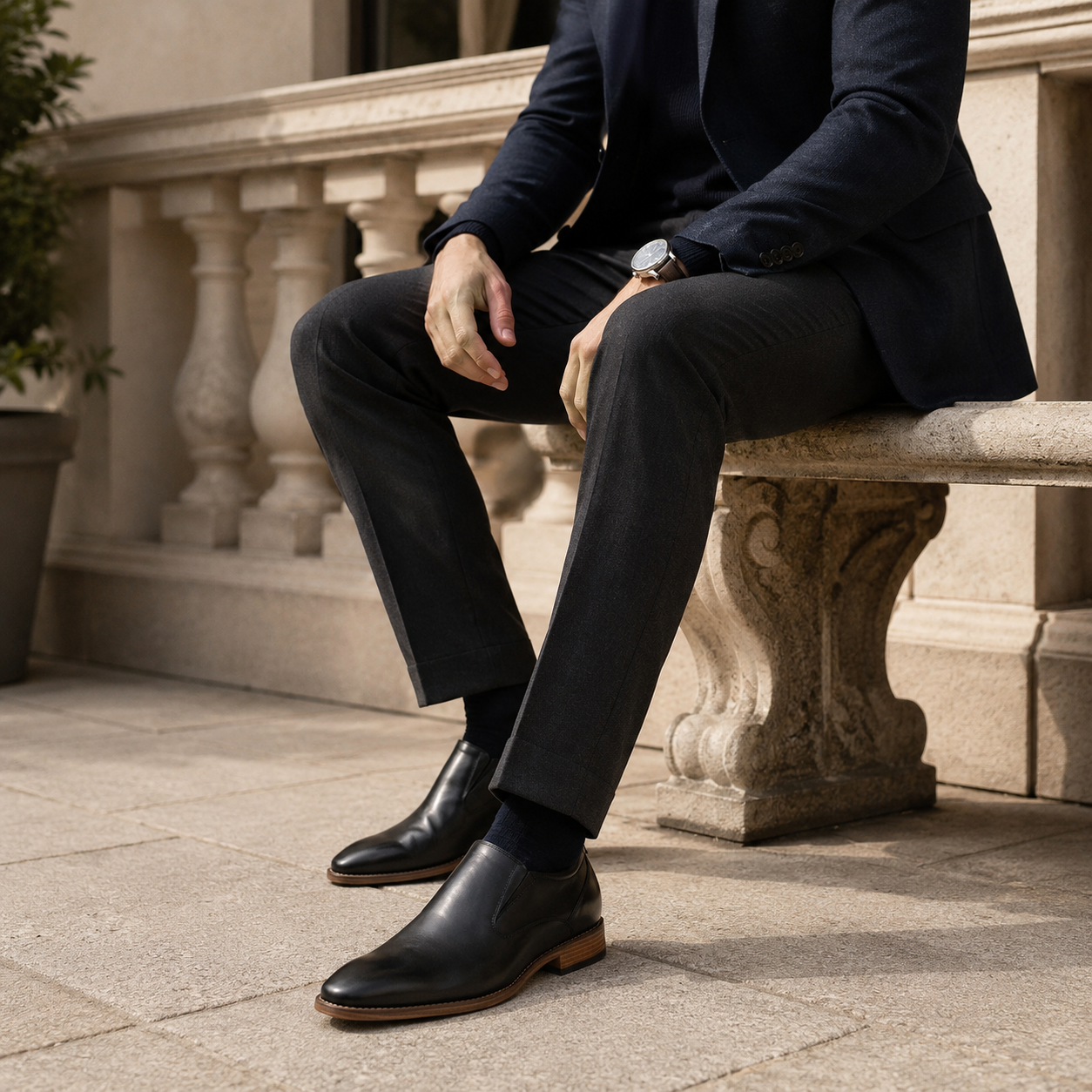 BUTY PODWYŻSZAJĄCE OLIVIERO +7 CM