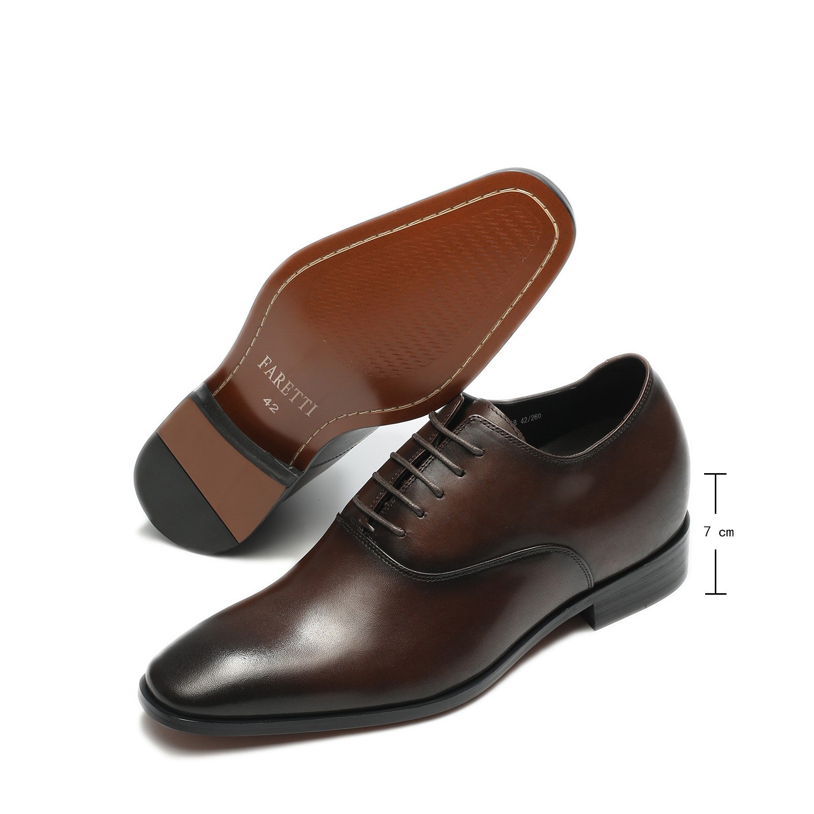 BUTY PODWYŻSZAJĄCE PAOLO +7 CM