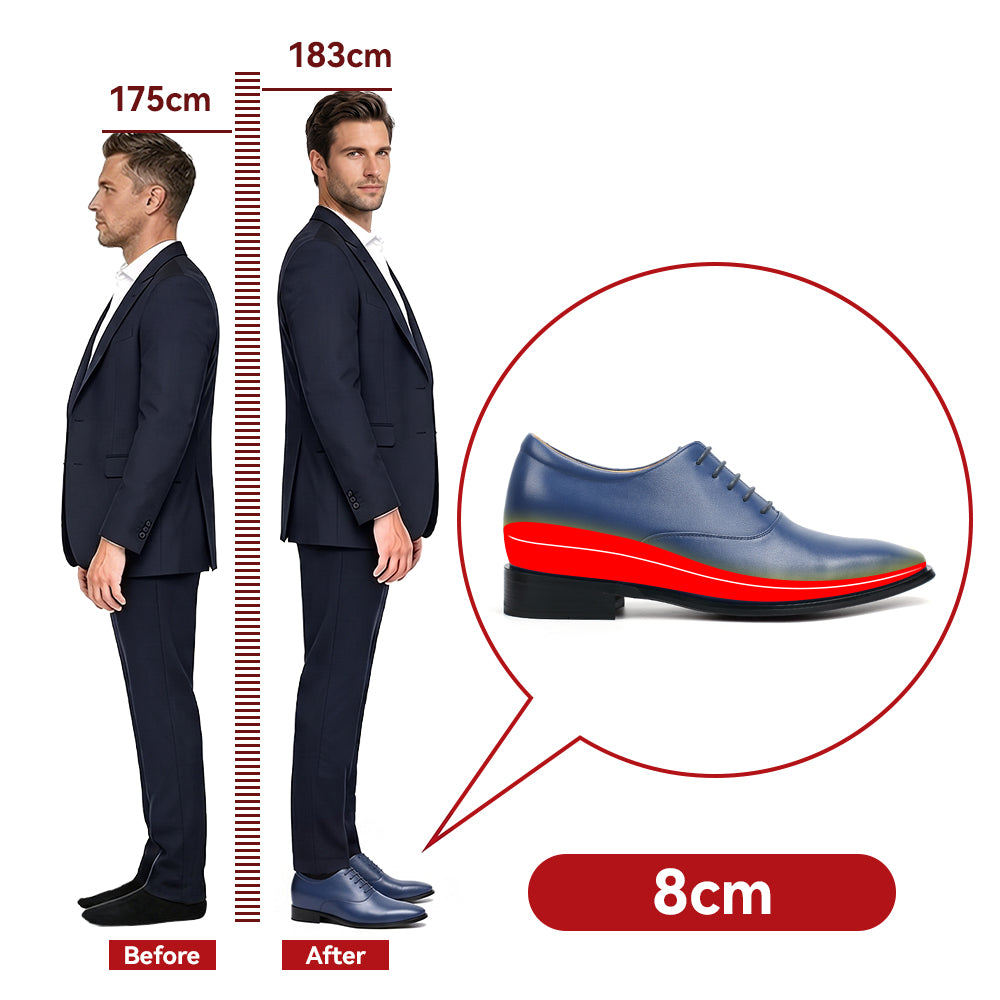 BUTY PODWYŻSZAJĄCE ADRIANO +8 CM
