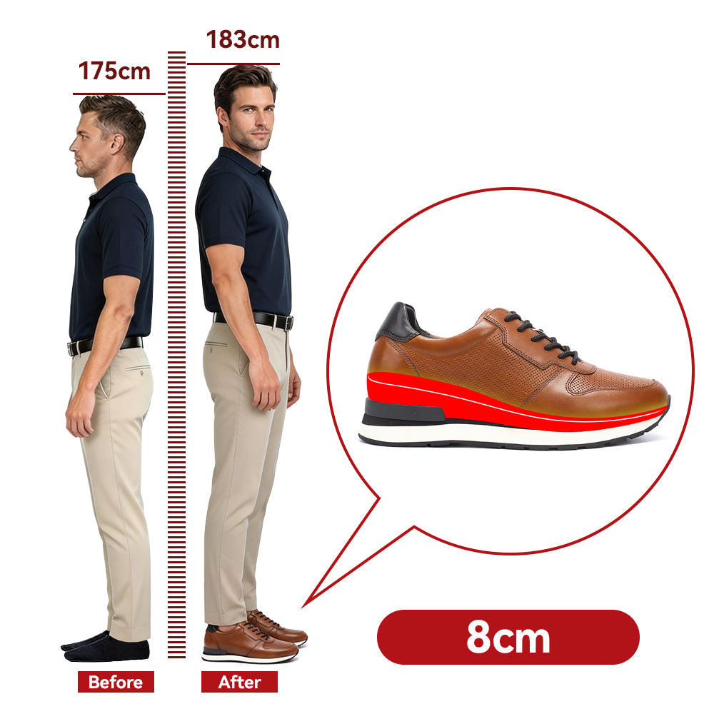 BUTY PODWYŻSZAJĄCE ALONZO +8 CM