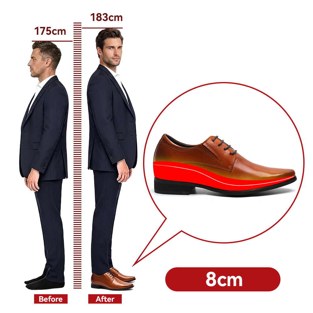 BUTY PODWYŻSZAJĄCE ANTONIO +8 CM