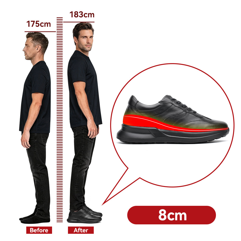 BUTY PODWYŻSZAJĄCE BORIS +8 CM