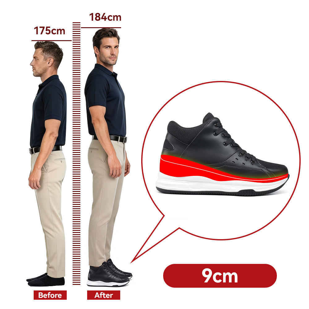 BUTY PODWYŻSZAJĄCE CAMILO +9 CM