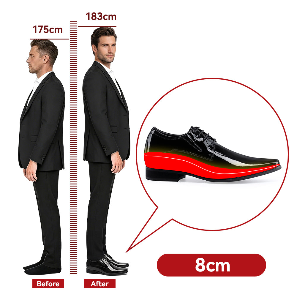 BUTY PODWYŻSZAJĄCE FONTANA +8 CM