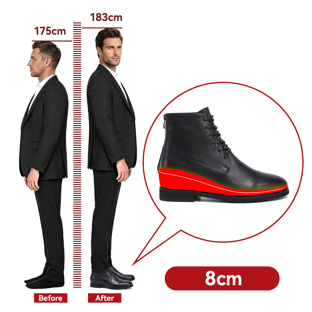 BUTY PODWYŻSZAJĄCE FRANCESCO +8 CM