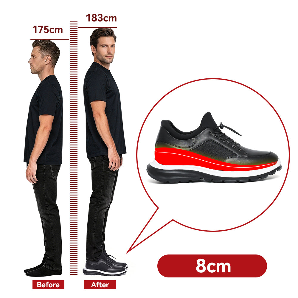 BUTY PODWYŻSZAJĄCE GERARDO +8 CM