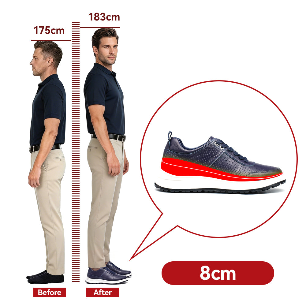 BUTY PODWYŻSZAJĄCE GRANDI +8 CM