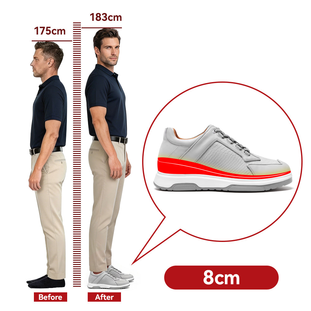 BUTY PODWYŻSZAJĄCE LIVIO +8 CM