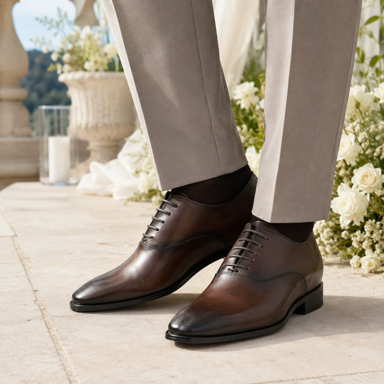BUTY PODWYŻSZAJĄCE PAOLO +7 CM