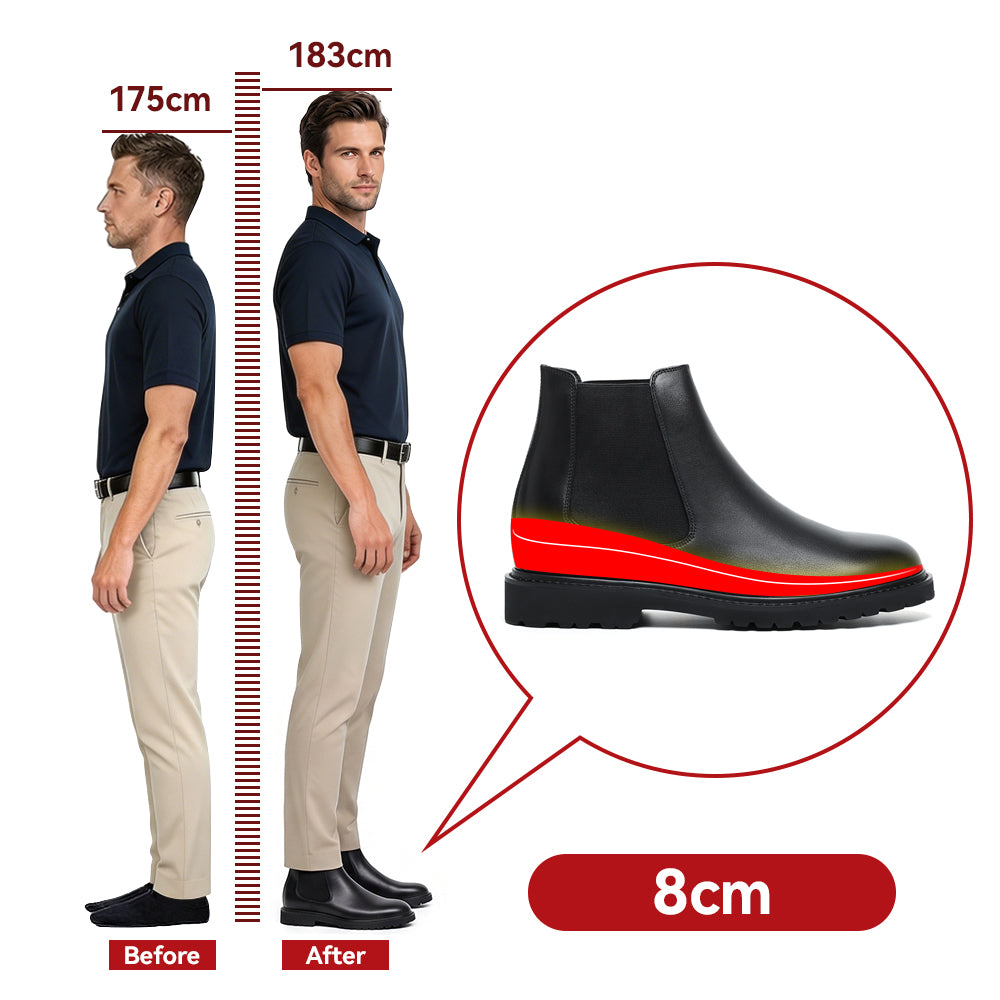 BUTY PODWYŻSZAJĄCE ROLANDO +8 CM