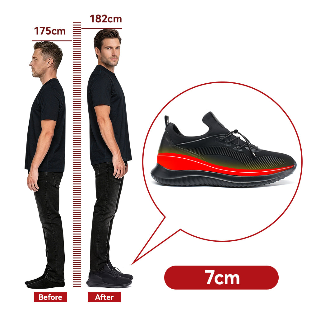 BUTY PODWYŻSZAJĄCE SEBASTIANO +7 CM