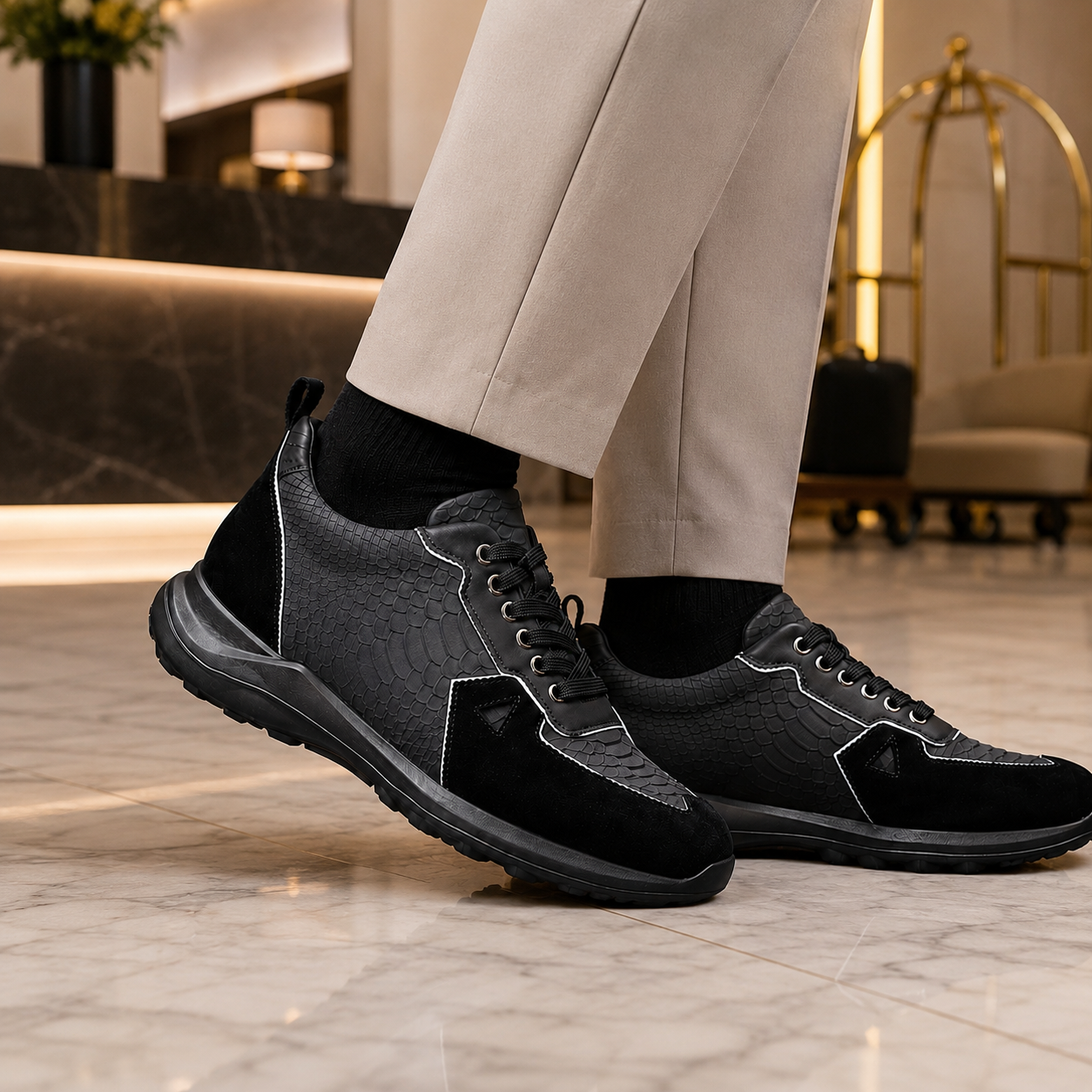BUTY PODWYŻSZAJĄCE SEVERINO +8 CM