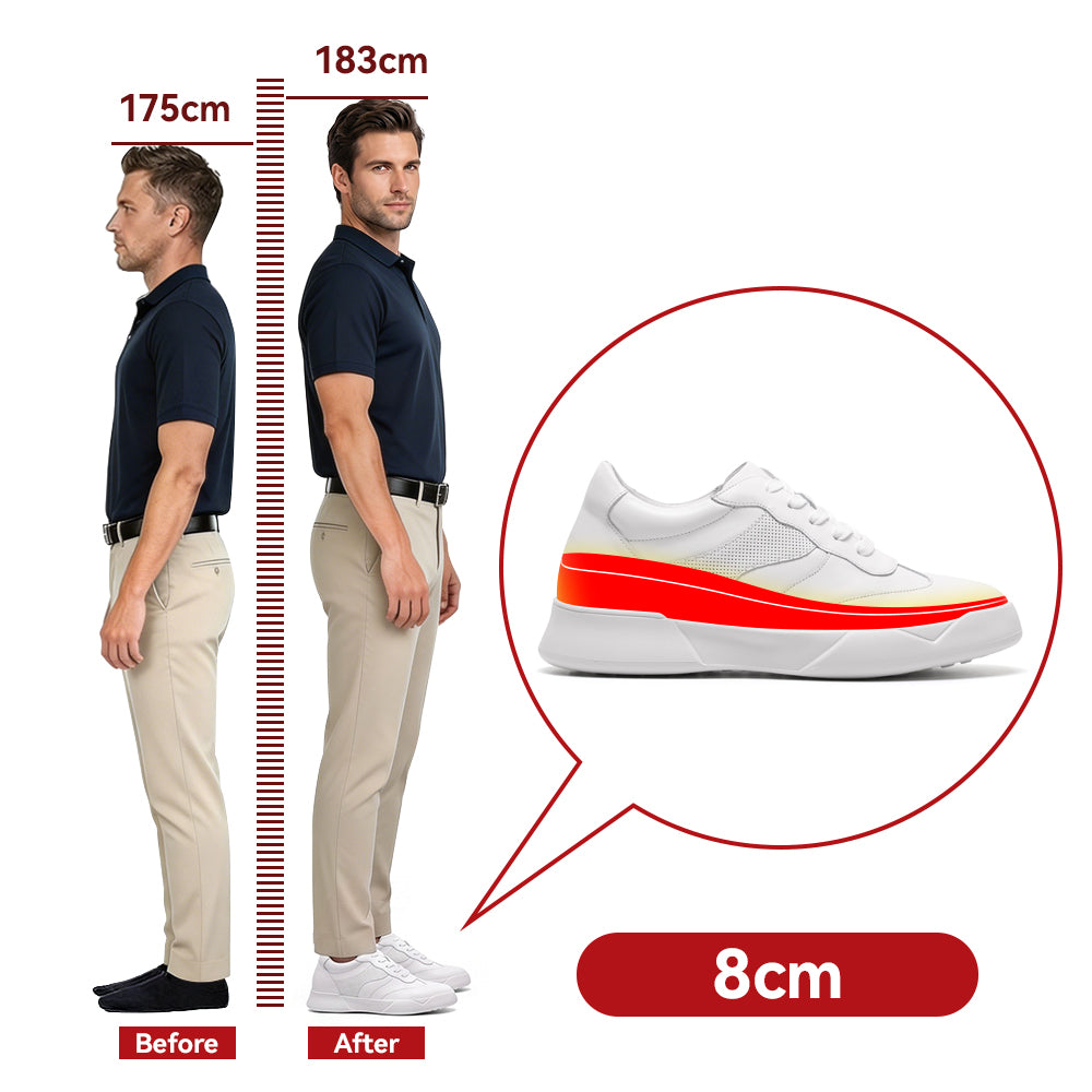 BUTY PODWYŻSZAJĄCE TEODORO +8 CM