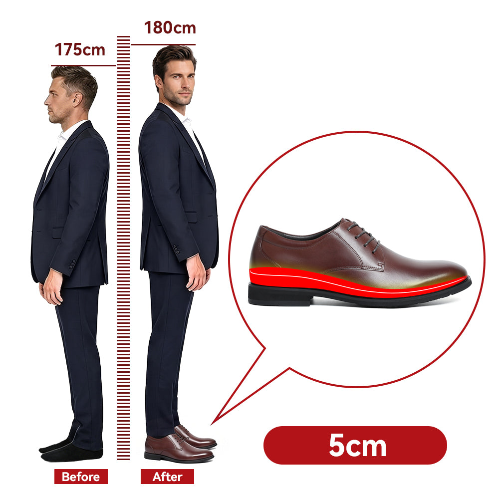 BUTY PODWYŻSZAJĄCE TITO +5 CM