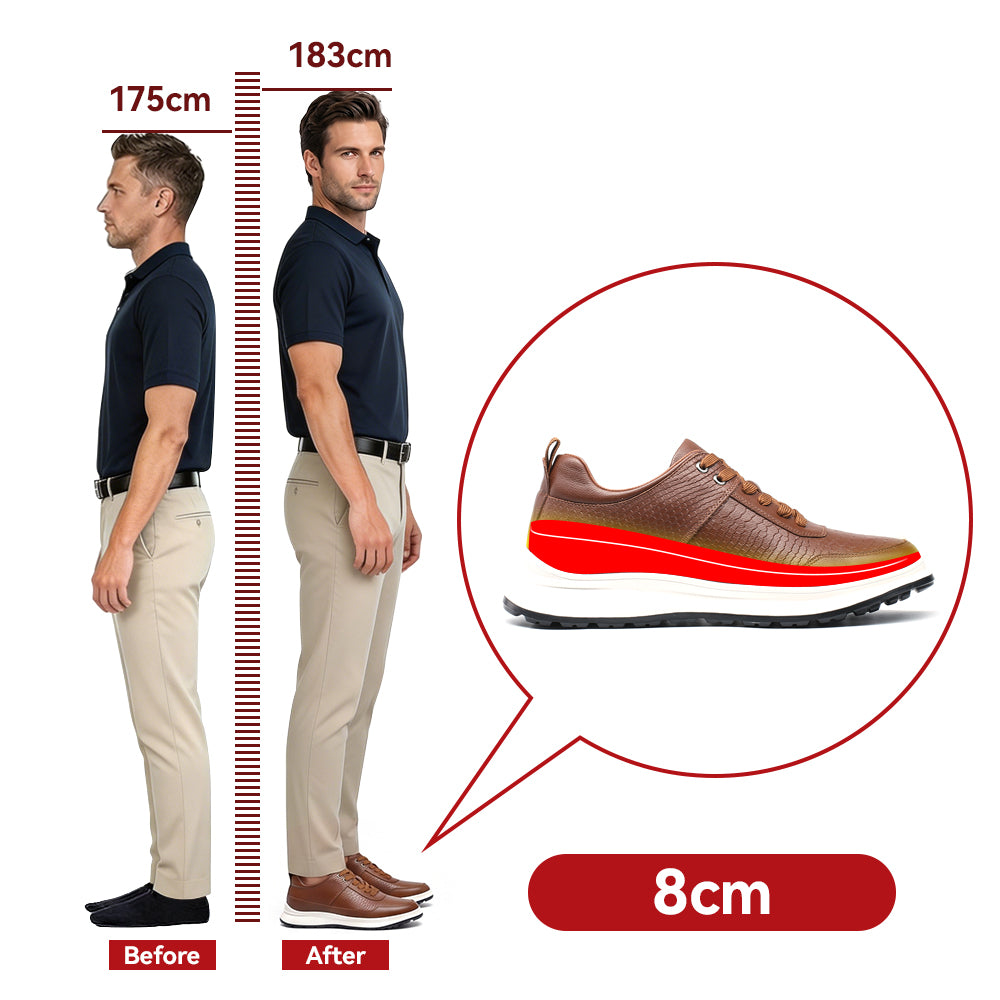 BUTY PODWYŻSZAJĄCE TOSA +8 CM