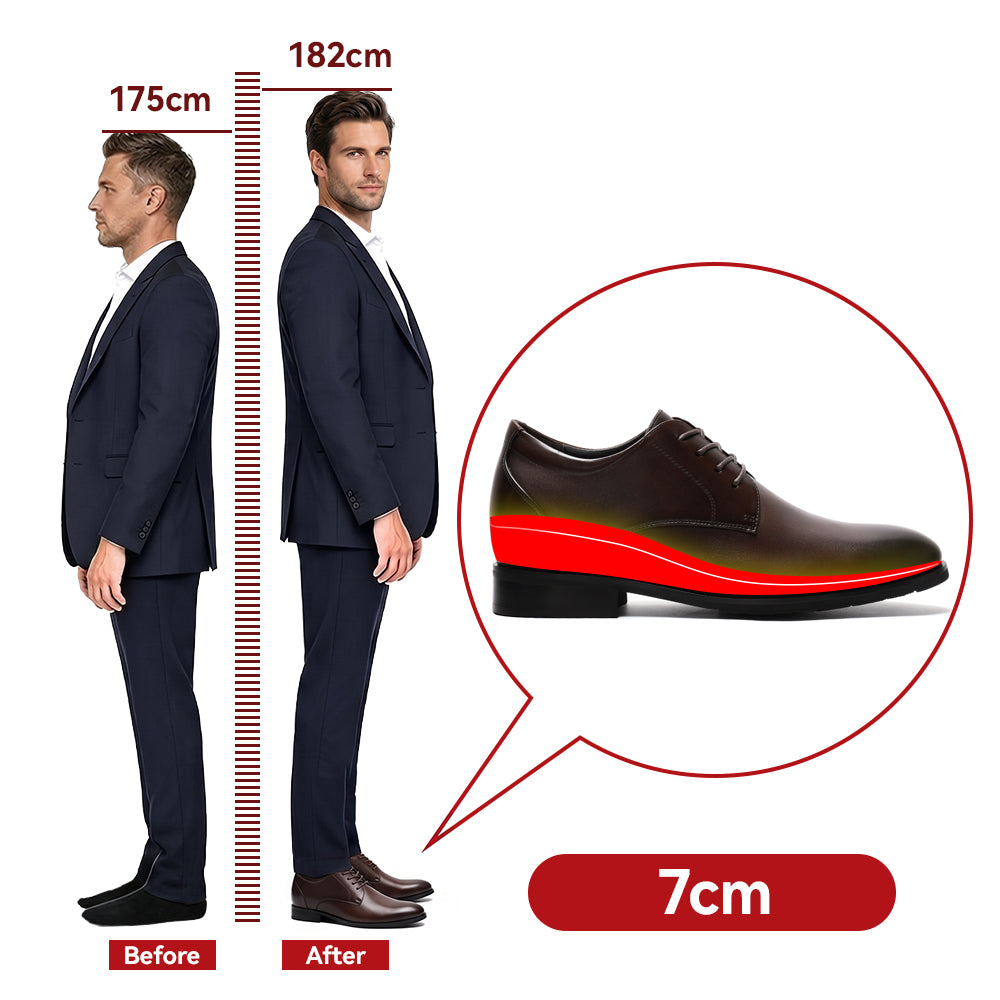 BUTY PODWYŻSZAJĄCE VALERIO +7 CM